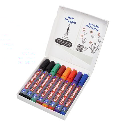 edding e\-360 Assorted Board Marker 8pk  hi\-res