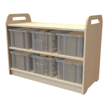 Low Storage Unit Mirror and Wooden Construction Set  hi\-res
