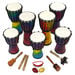 Multicultural Djembe Drums and Shakers pack  hi\-res