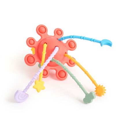 SiliSoft Silicone Zip Pull Sensory Toy Rainbow  hi\-res