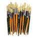 Hog Hair Round Head Paint Brushes Assorted 30pk  hi\-res