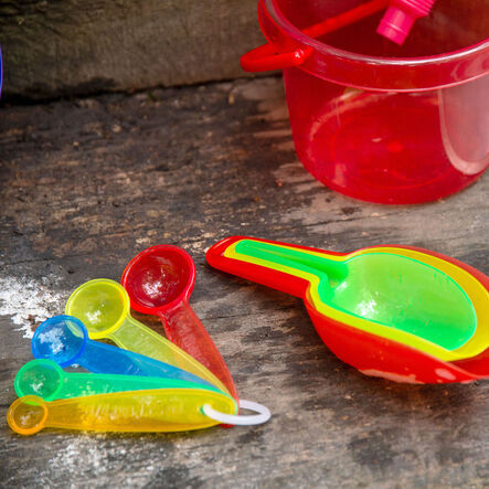 Translucent Rainbow Sand Water Colour Measuring Spoons 5pk  hi\-res