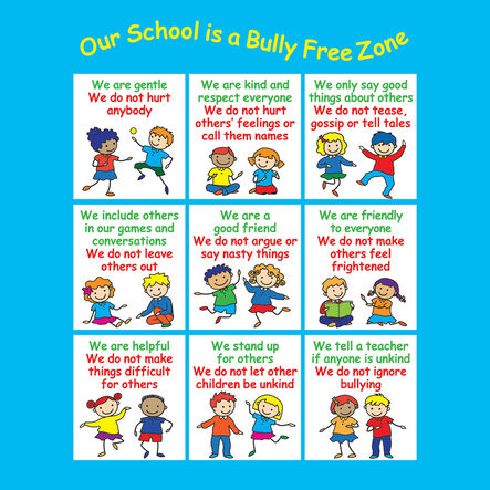 Positive Playtime Wall Sign Bully Free Zone  hi\-res