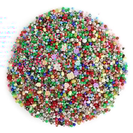 Tub Of Assorted Plastic Beads 3kg  hi\-res