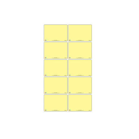 Tinted Flexi Wipe Board Yellow 10pk  hi\-res