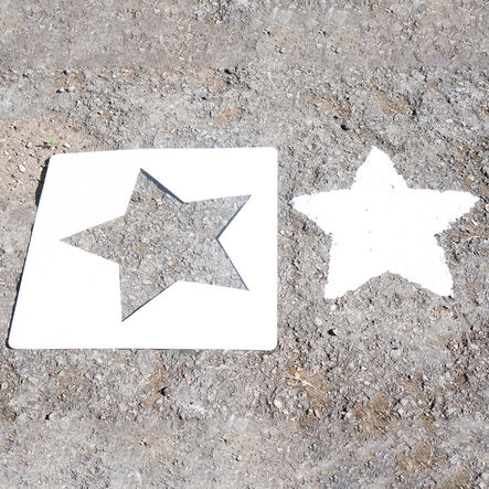 Social Distancing Playground Footprint Stencils 10pk  hi\-res