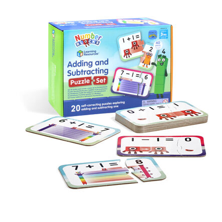 Numberblocks Adding \x26 Subtracting Puzzle Set  hi\-res