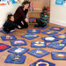 Blue Mini Alphabet Placemats 26pk  hi\-res