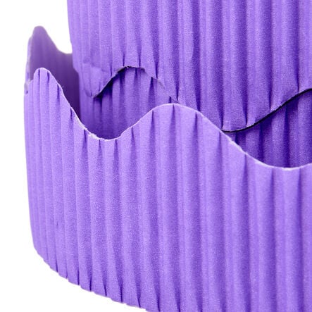 TTS Scalloped Corrugated Border Roll Violet 15m x 57mm Violet hi\-res