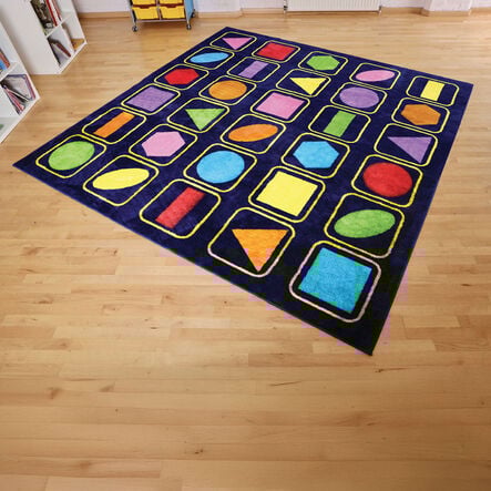 Geometric Shapes Square Placement Carpet 3 x 3m  hi\-res