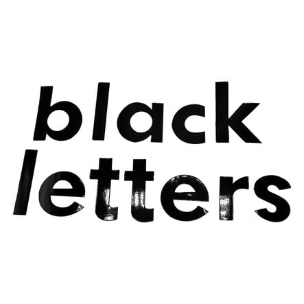 Black Gloss Card Display Letters 310pk  hi\-res