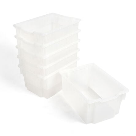 Gratnells Storage Trays 6 Pack Clear Extra Deep Clear hi\-res