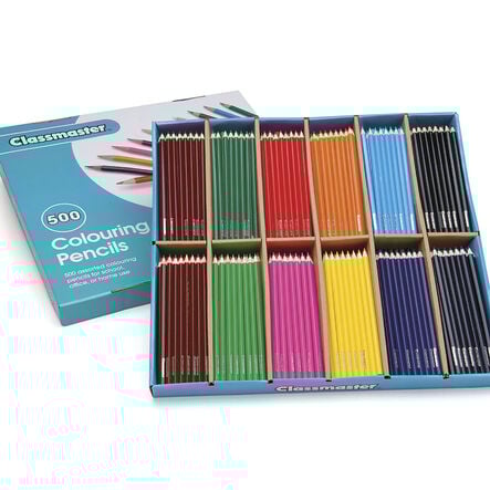 Stockroom Box Colouring Pencils Assorted 500pk  hi\-res