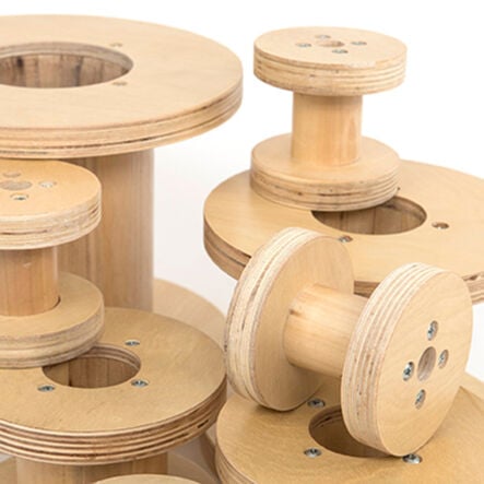 TTS Assorted Outdoor Wooden Reels 8pk  hi\-res