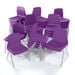 NP Classroom Chairs 30pk Seat height 350mm Purple Purple hi\-res