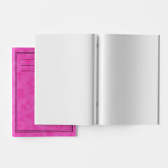 A4 Exercise Book Plain 80pg Pink 50pk Pink A4 Exercise Book Plain 80pg Pink 50pk Pink hi-res