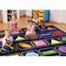 Geometric Shapes Square Placement Carpet 3 x 3m  hi\-res