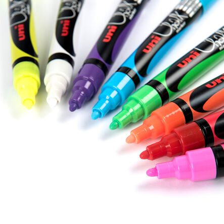 Chalk Marker Pens Assorted 8pk Bullet Tip  hi\-res