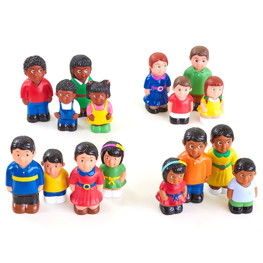Plastic family figures clearance