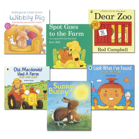 Toddler Books With Flaps 6pk  hi\-res