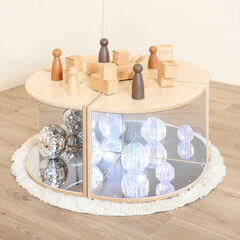 Toddler Mirrored Collection Corner Mirror Unit  hi-res