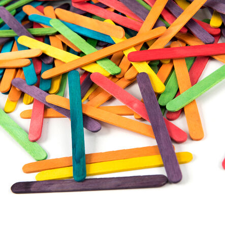 Coloured Craft Lolly Sticks  hi\-res
