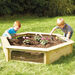 Wooden Hexagonal Planter  hi\-res