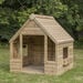 Outdoor Wooden Playhouse Shelter with Table \x26 Benches  hi\-res