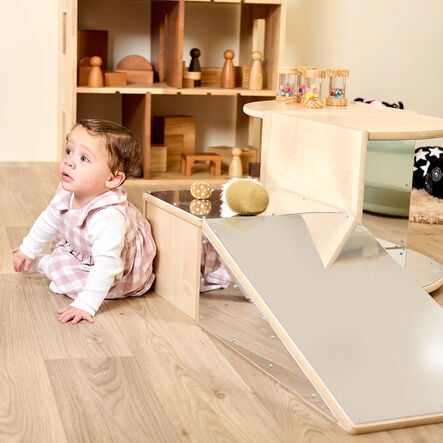 Toddler Mirrored Collection Mirrored Slope Unit  hi\-res