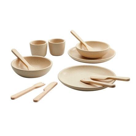 Role Play Neutral Tableware Dining Set  hi\-res
