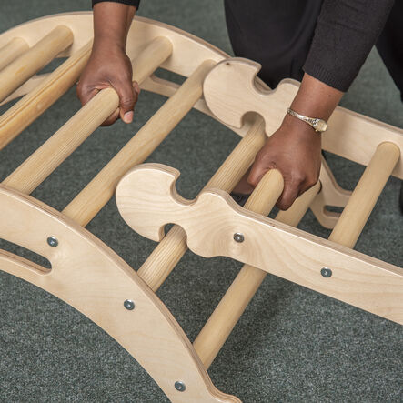 Pikler Inspired Nursery Play Ladder Natural  hi\-res