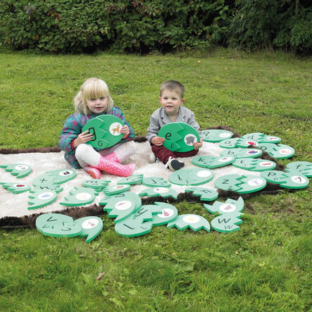 TTS Outdoor Alphabet Eggs Matching Puzzle Mats  hi\-res
