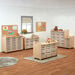 3 Column Tray Storage Unit with 9 Deep Translucent Trays  hi\-res