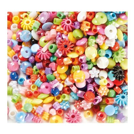 Tub Of Assorted Plastic Beads 3kg  hi\-res
