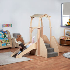 Play Pod Kinder Gym With Roof H1535 x W1940 x D1520mm  Play Pod Kinder Gym With Roof H1535 x W1940 x D1520mm  hi-res