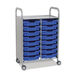 Callero Tray Trolley 16 Shallow Trays  hi\-res