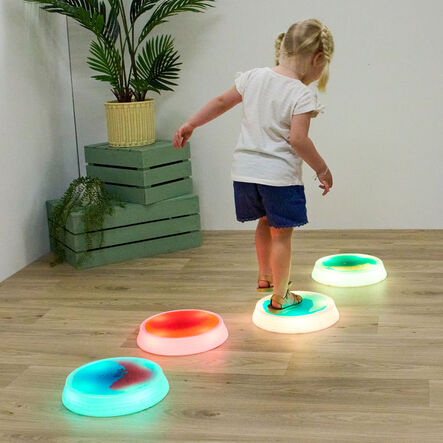 Light\-Up Liquid Sensory Stepping Stones  hi\-res