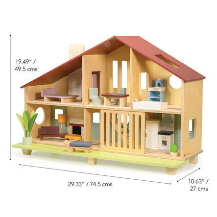 Small World Wooden Dolls House \x26 Furniture Set  hi\-res