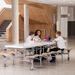 Primo Mobile Folding Dining Table With Seats  hi\-res