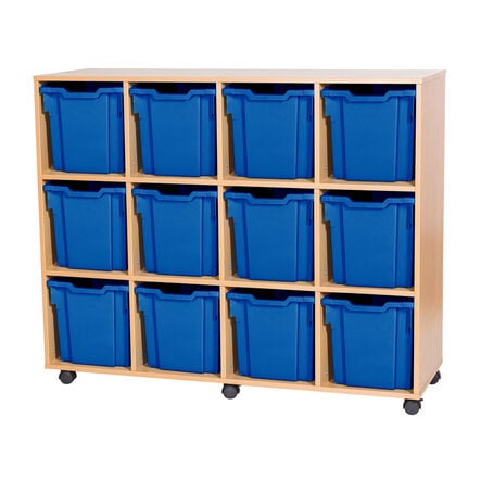 Mobile Quad Tray Storage Unit 12 Jumbo  hi\-res