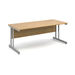Express Straight Office Desk L1200mm Oak Oak hi\-res