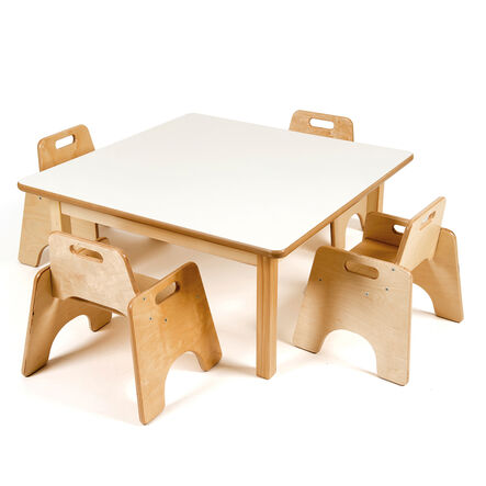 Toddler Low Square Table H380mm Single Table  hi\-res