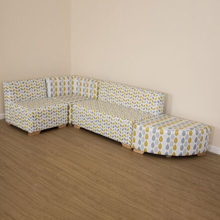 Geo Wipe Clean Modular Corner Sofa Set  hi\-res
