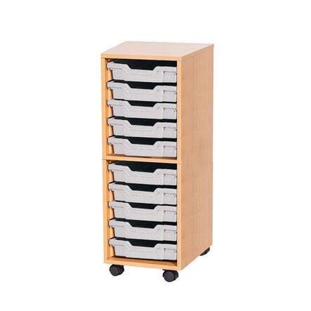 Mobile Single Tray Storage Unit 10 Trays  hi\-res