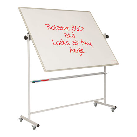 Mobile Revolving Whiteboard on Wheels  hi\-res