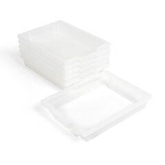 Gratnells Storage Trays 6 Pack Clear Shallow Clear hi-res