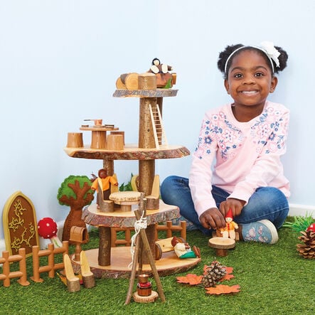 TTS Wooden Small World Rustic Tower  hi\-res