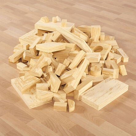 Weplay Soft Wood Effect Foam Construction Blocks  hi\-res