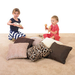 Natural Shades Textured Small Cushions 6pk  hi-res