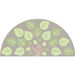 Semi\-Circle Leaf Placement Carpet 3m x 1.5m  hi\-res